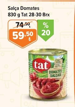 Salça Domates 830 G Tat