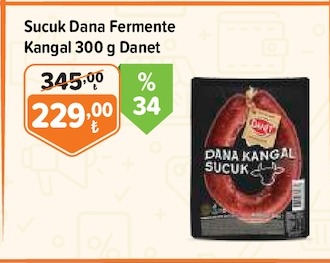 Sucuk Dana Fermente Kangal 300G Danet