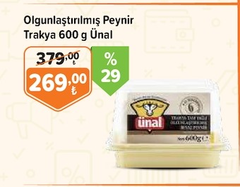Olgunlastirilmis Peynir Trakya 600G Unal