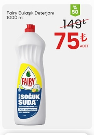 Fairy Bulaşık Deterjanı 1000 Ml