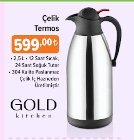 Gold Kitchen Çelik Termos