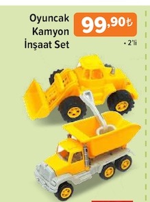 Oyuncak Kamyon İnşaat Set