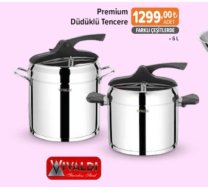 Vivaldi Premium Düdüklü Tencere 6 L