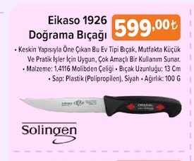 Eikaso 1926 Kasap Bıçağı 13 Cm