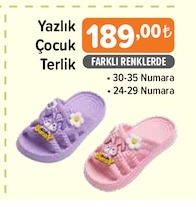 Yazlık Çocuk Terlik