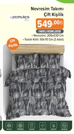 Pamukça Nevresim Takimi Çift Kişilik