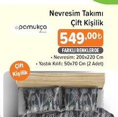 Pamukça Nevresim Çift Kişilik