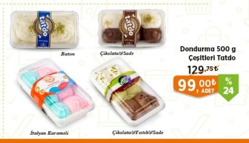 Dondurma 500 G Çeşitleri Tatdo Adet