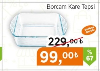Borcam Kare Tepsi
