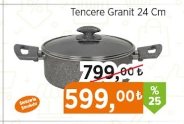 Tencere Granit 24 Cm