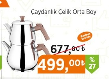 Caydanlik Celik Orta Boy