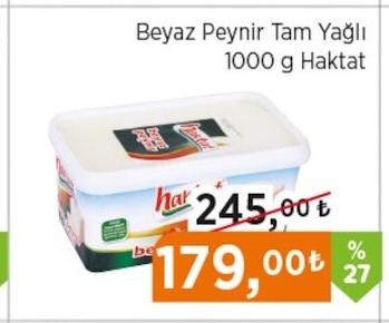 Haktat Beyaz Peynir Tam Yagli 1000G