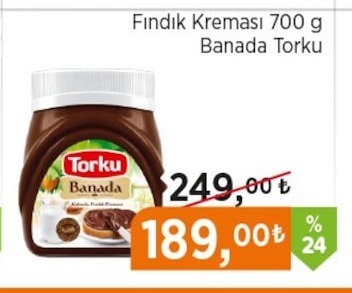 Torku Banada Fındık Kreması 700 G