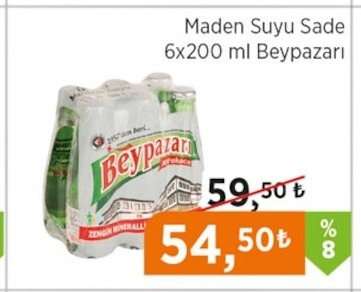 Maden Suyu Sade 6X200 Ml