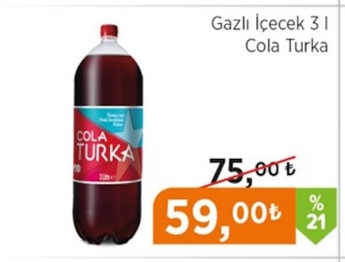 Gazlı İçecek 3 L Cola Turka