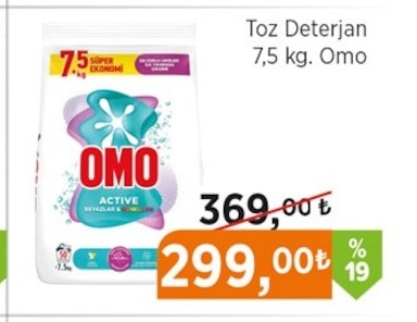 Toz Deterjan 7,5 Kg Omo