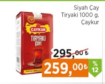 Çaykur Tiryaaki Çay 1000 G