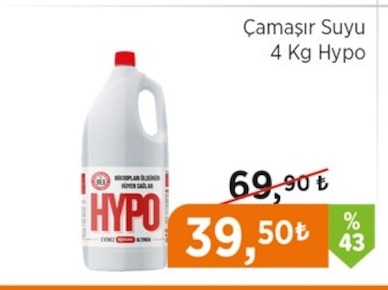 Hypo Çamaşır Suyu 4 Kg