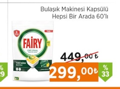Bulaşık Makinesi Kapsülü Hepsi Bir Arada 60'Lı