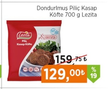 Dondurulmuş Piliç Kasap Köfte 700 G Lezita