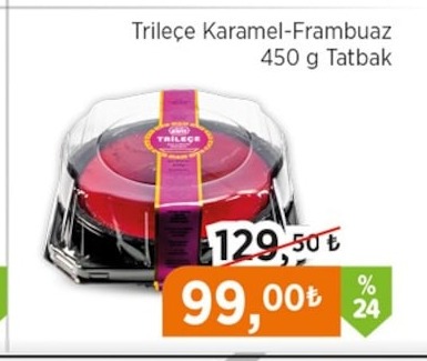 Trileçe Karamel-Frambuaz 450 G Tatbak