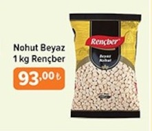 Nohut Beyaz 1 Kg Rençber