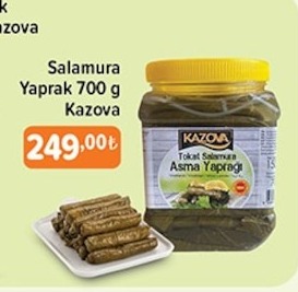 Kazova Salamura Yaprak 700 G