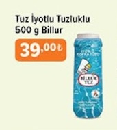 Billur Tuz İyotlu Tuzluklu 500 G