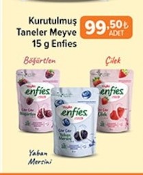 Kurutulmus Taneler Meyve 15 G Enfies