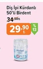 Diş İpi Kürdanlı 50'Li Birdent
