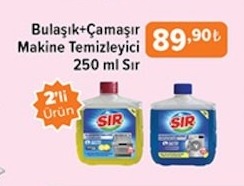 Bulaşık+Çamaşır Makine Temizleyici 250 Ml Sır