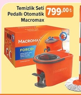 Temizlik Seti Pedallı Otomatik Macromax
