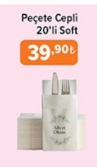 Peçete Cepli 20'Li Soft