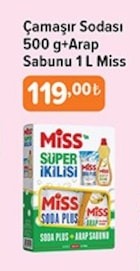 Çamaşır Sodası 500G + Arap Sabunu 1L Miss