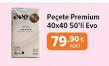 Peçete Premium 40X40 50'Li Evo