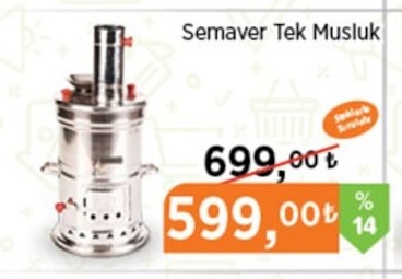 Semaver Tek Musluk