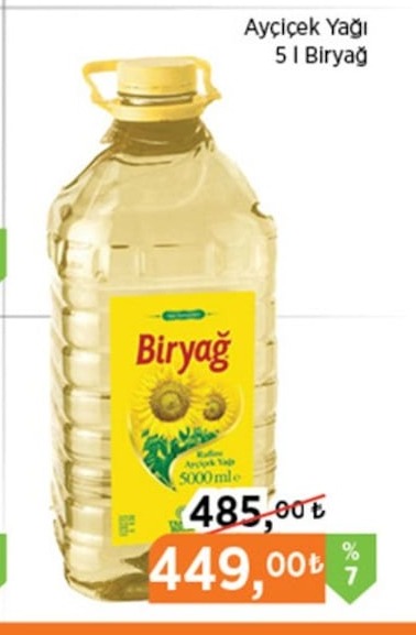 Ayçiçek Yağı 5L Biryağ
