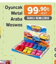 Oyuncak Metal Araba Woswos