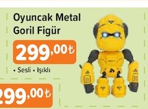 Oyuncak Metal Goril Figür