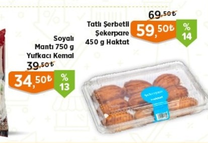 Tatlı Şerbetli Şekerpare 450 G Hakat