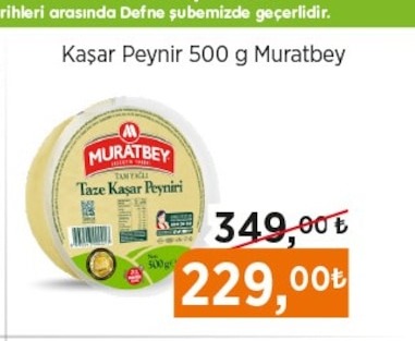 Kaşar Peyniri 500 G