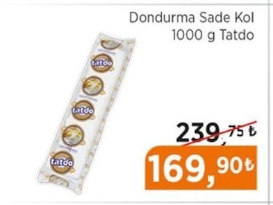 Dondurma Sade Kol 1000G Tatdo