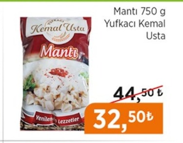 Manti 750 G Yufkacı Kemal Usta