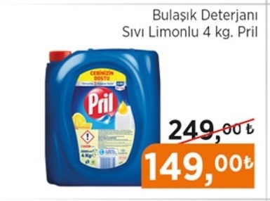 Sıvı Limonlu 4 Kg. Pril