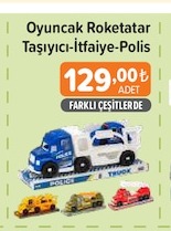 Oyuncak Roketatay Taşıyıcı İtfaiye Polis 1 Adet