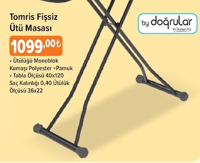 Tomris Fissiz Ütü Masası 1 Adet
