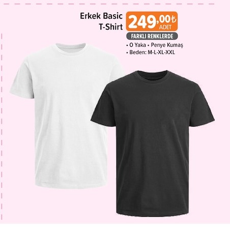 Erkek Basic T-Shirt