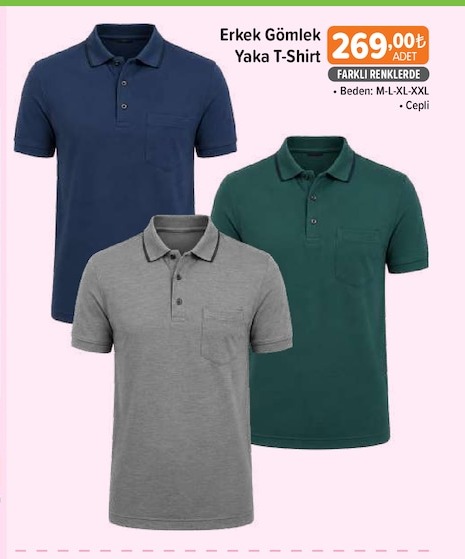 Erkek Gömlek Yaka T-Shirt