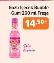 Gazlı İçecek Bubble Gum 200 Ml Freşa