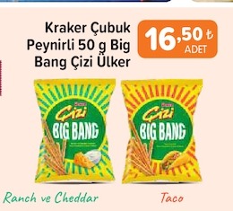 Ülker Kрэker Çubuk Peynirli 50 G Big Bang Çizi
